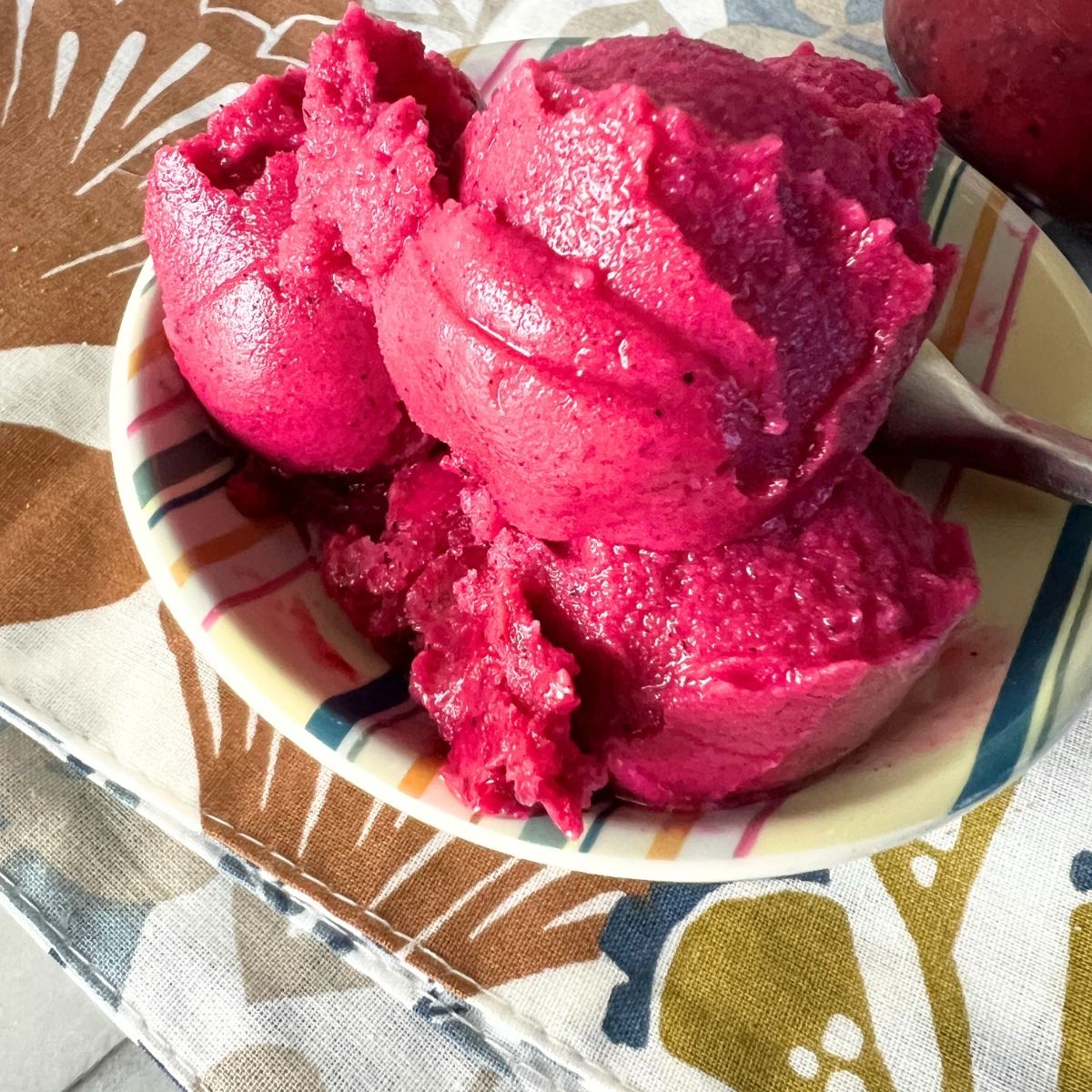 Ninja Creami dragon fruit sorbet. 